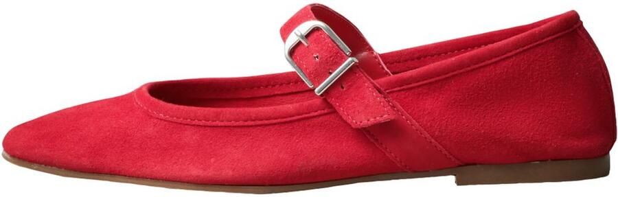 Next Dames N. Premium suède Mary Jane-schoenen Rood