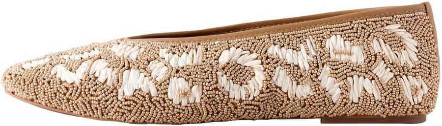Next Dames N.Premium handgeborduurde ballerina's Huidkleur