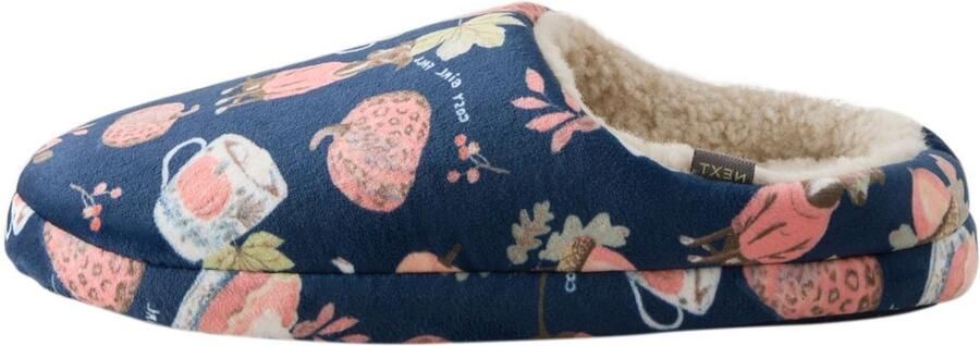 Next Huisschoenen navy chocoladebruin kiwi oudroze