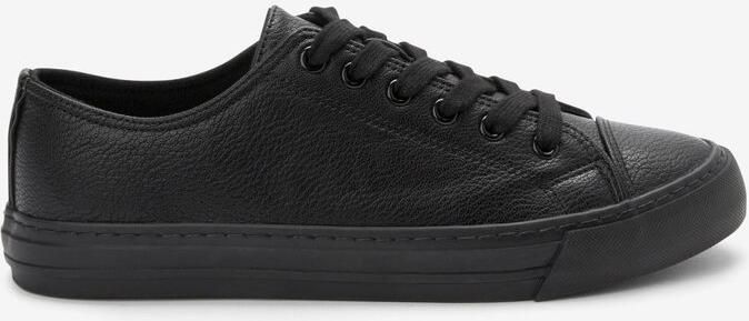 Next Dames Patent baseballschoenen met extra brede pasvorm Zwart