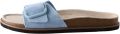Next Dames Sandalen met enkele bandjes en voetbed Blauw - Blauw