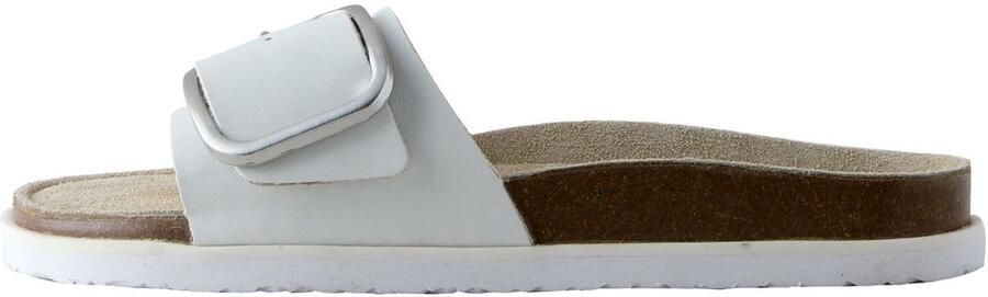 Next Dames Sandalen met enkele bandjes en voetbed Wit