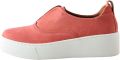 Next Dames Signature leren sneakers met dikke sleehak en plateauzool Roze - Zalm