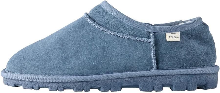 Next Dames Suède mini-laarspantoffels Blauw