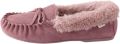 Next Dames Suède moccasinpantoffels Roze - Oudroze