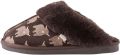 Next Dames Suède pantoffelmuiltjes met imitatiesuèdevoering Bruin - Chocolate