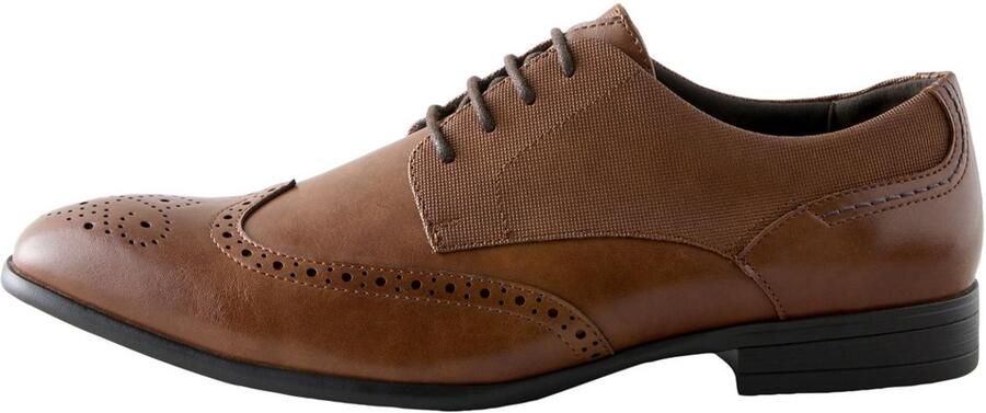 Next Heren Brogues met brede pasvorm Bruin - Foto 1