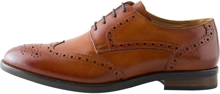 Next Heren Brogues met vleugelkap Bruin