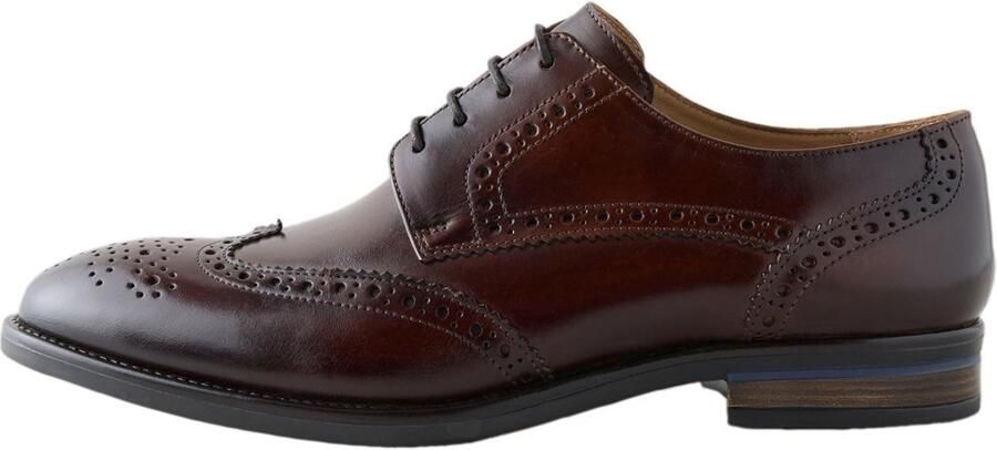 Next Heren Brogues met vleugelkap Bruin
