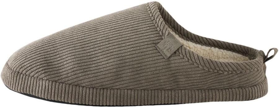 Next Heren Corduroy muilpantoffels Grijs