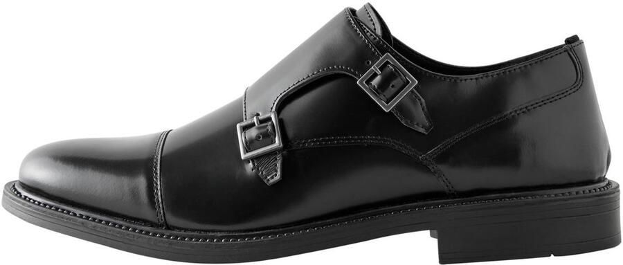 Next Heren Dubbele Monk-schoenen Zwart