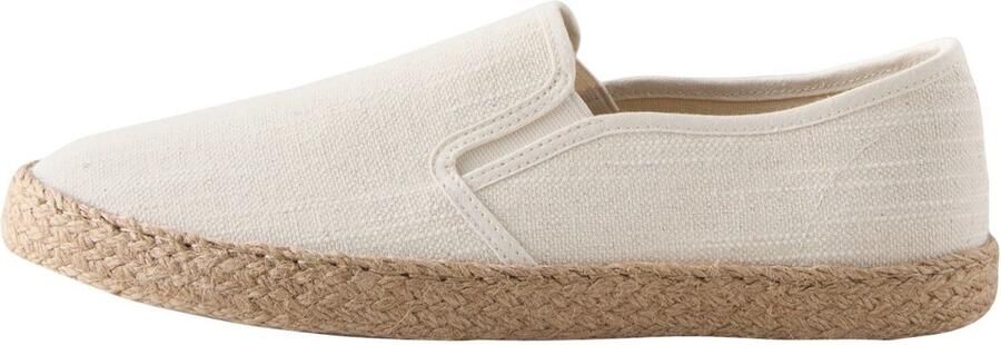 Next Heren Espadrilles met textuur zonder veters Crème