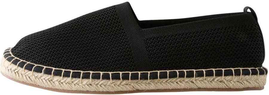 Next Heren Gebreide espadrilles met comfortabele stretch Zwart