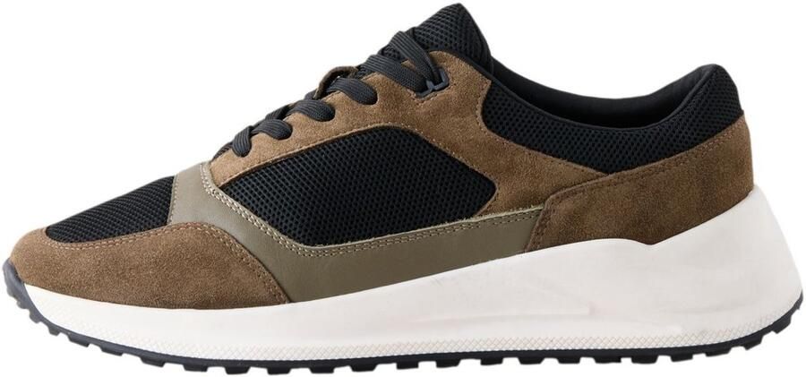 Next Heren Hardloopsneakers met dikke zool Bruin