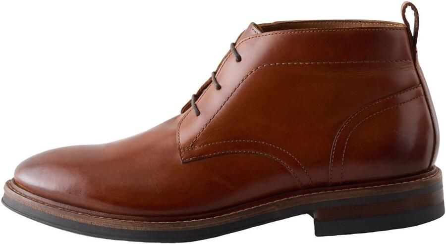 Next Heren Leren chukka schoen Bruin