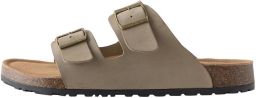 Next Heren Leren sandalen met twee gespen Naturel