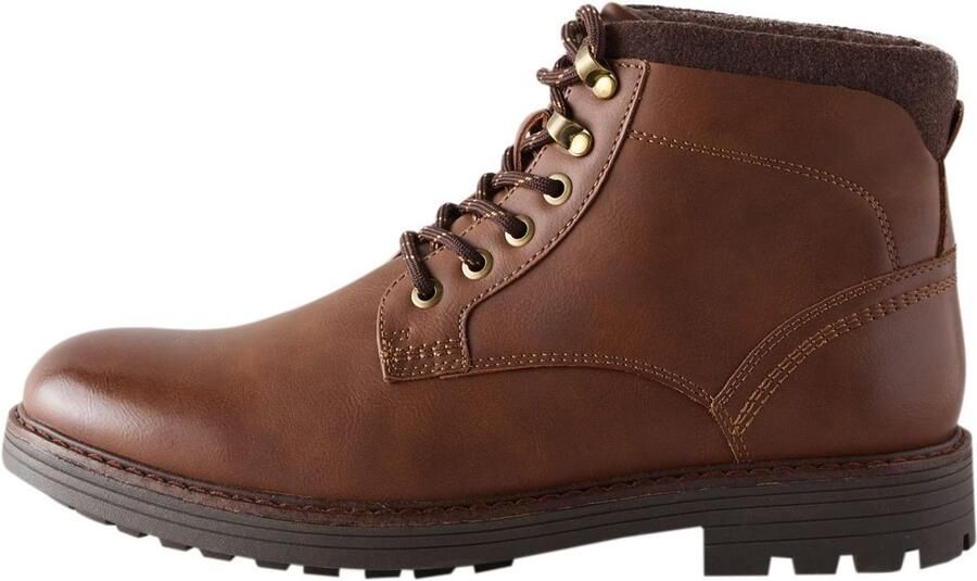 Next Heren Met borg gevoerde chukka's Bruin