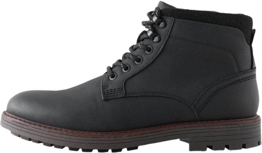 Next Heren Met borg gevoerde chukka's Zwart