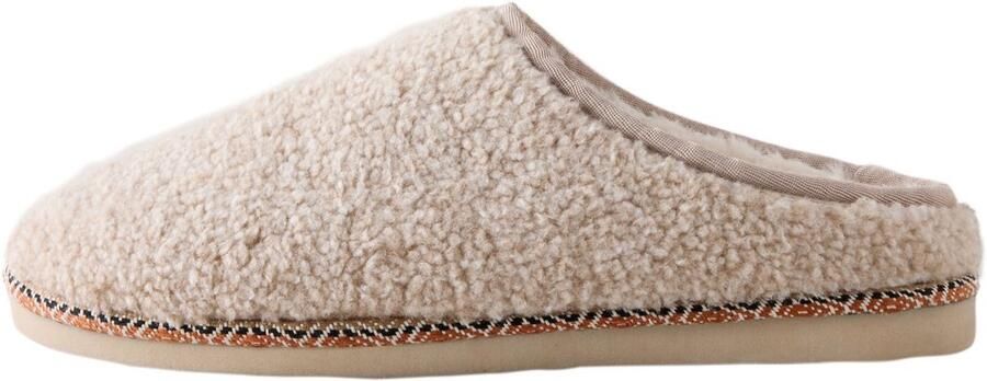 Next Heren Pantoffelmuiltjes met borgvoering Crème