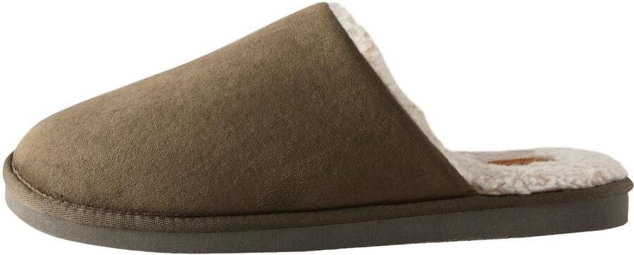 Next Heren Pantoffelmuiltjes van microsuède Groen
