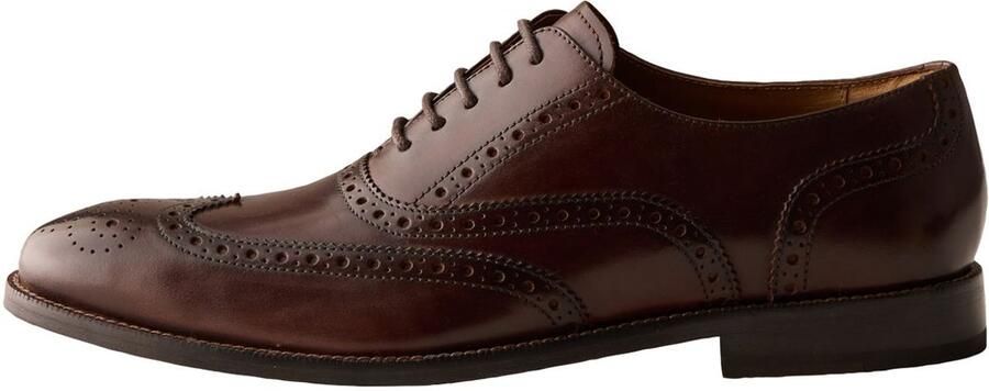 Next Heren Signature brogues met leren zool Bruin