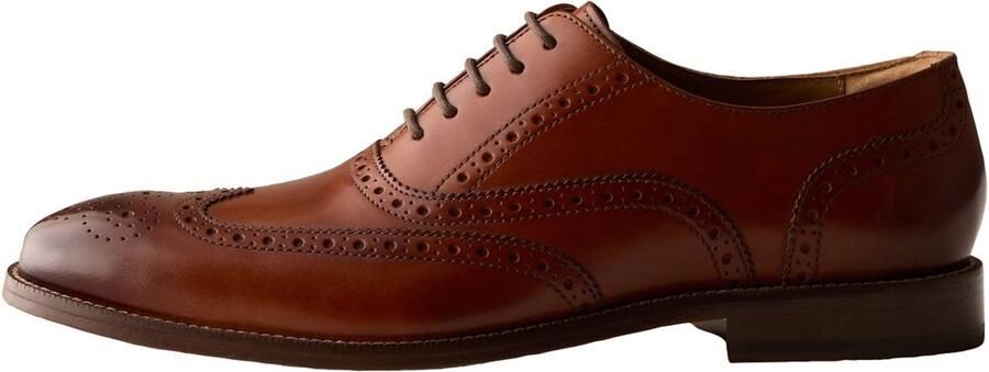 Next Heren Signature brogues met leren zool Bruin