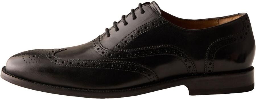 Next Heren Signature brogues met leren zool Zwart