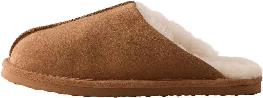 Next Heren Signature leren muiltjes Bruin