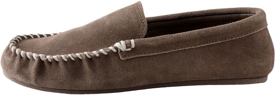 Next Heren Signature suède mocassinpantoffels Naturel