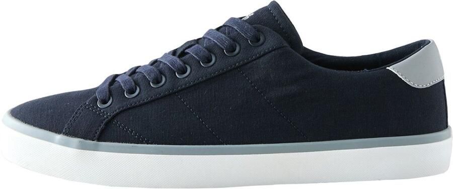 Next Heren Smart-casual canvas sneakers met strepen Blauw