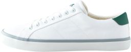Next Heren Smart-casual canvas sneakers met strepen Wit
