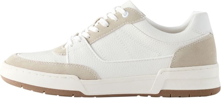 Next Heren Smart-casual sneakers met suède rand Naturel