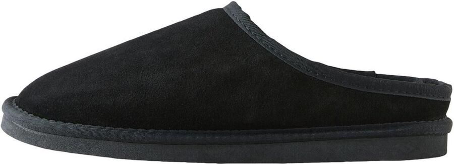 Next Heren Suède Signature-pantoffelmuiltjes met imitatiesuèdevoering Zwart