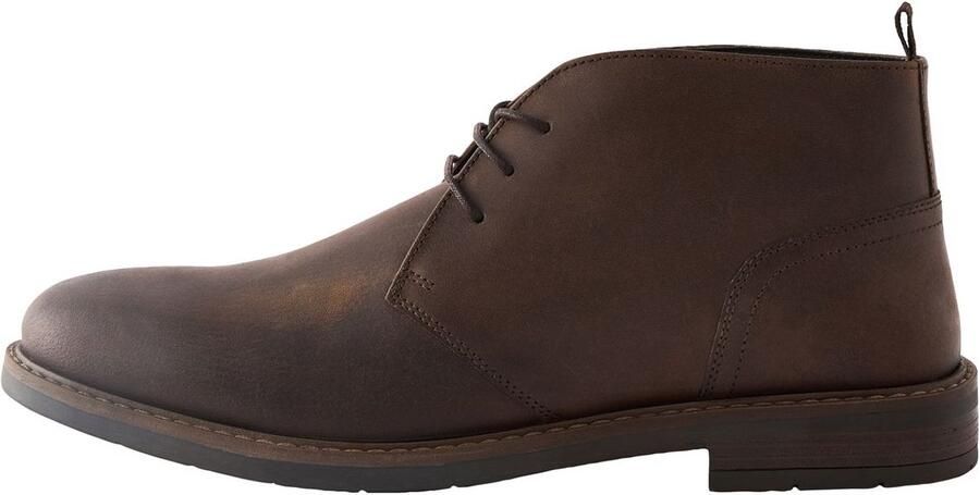 Next Heren Waxy leren Chukka-laarzen Bruin