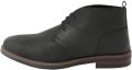 Next Heren Waxy leren Chukka-laarzen Zwart - Zwart
