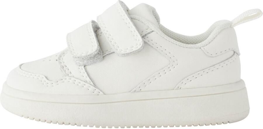 Next Jongens Baby's eerste loopschoentjes van leer met klittenbandsluiting Wit