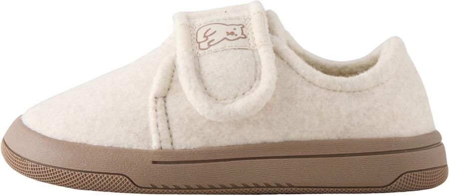 Next Jongens Barefoot pantoffels met klittenbandsluiting en zacht voetbed Crème