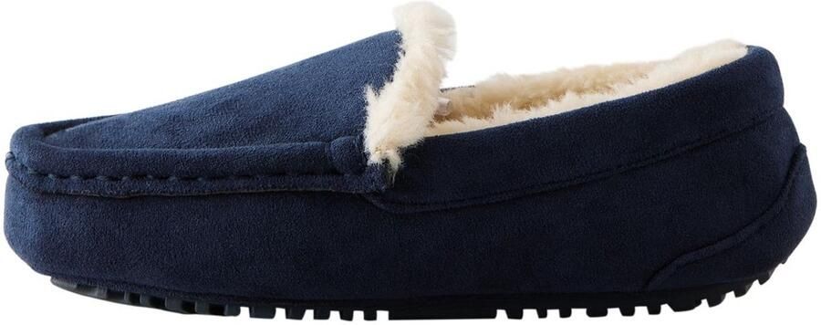 Next Jongens Behaaglijke pantoffels met mocassin Blauw