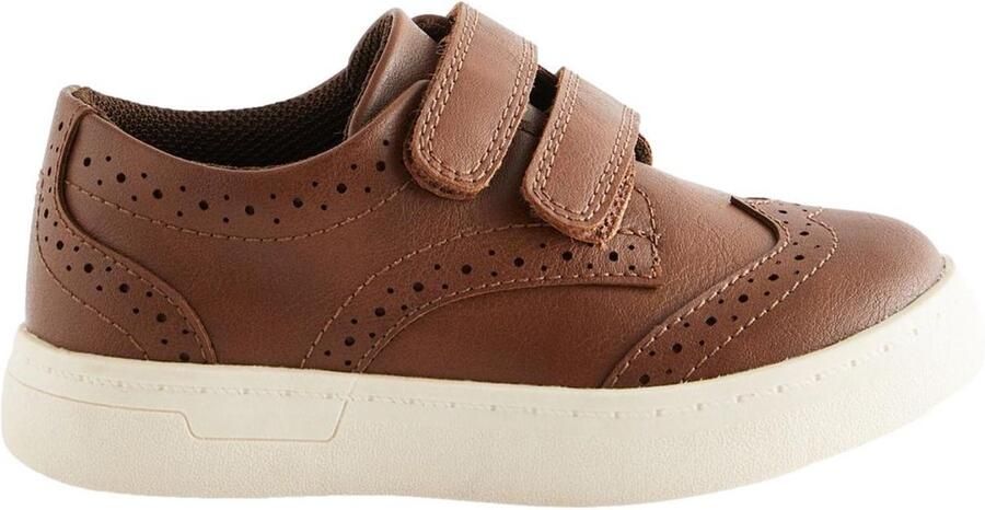 Next Jongens Brogues met klittenbandsluiting brede pasvorm (G) Bruin