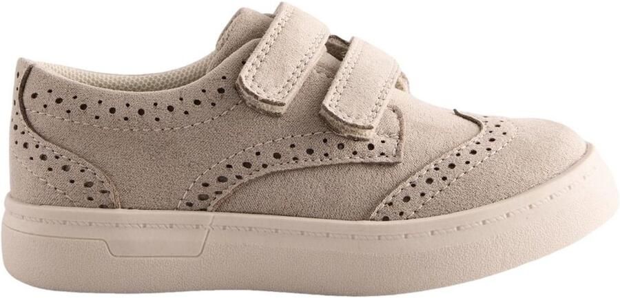 Next Jongens Brogues met klittenbandsluiting brede pasvorm (G) Naturel
