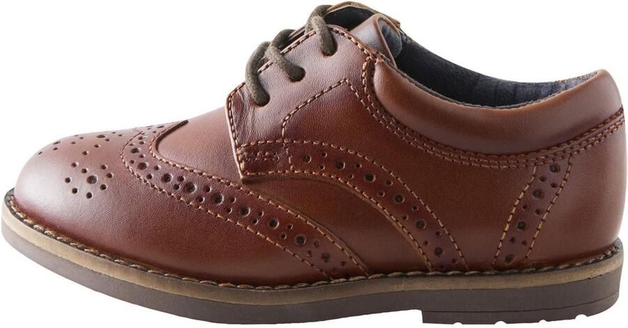 Next Jongens Brogues met veters en brede pasvorm (G) Bruin - Foto 1