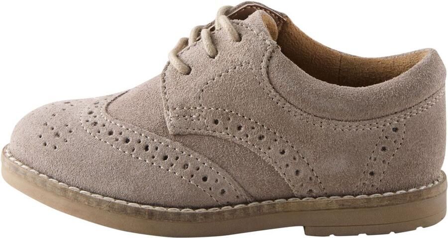 Next Jongens Brogues met veters en brede pasvorm (G) Naturel
