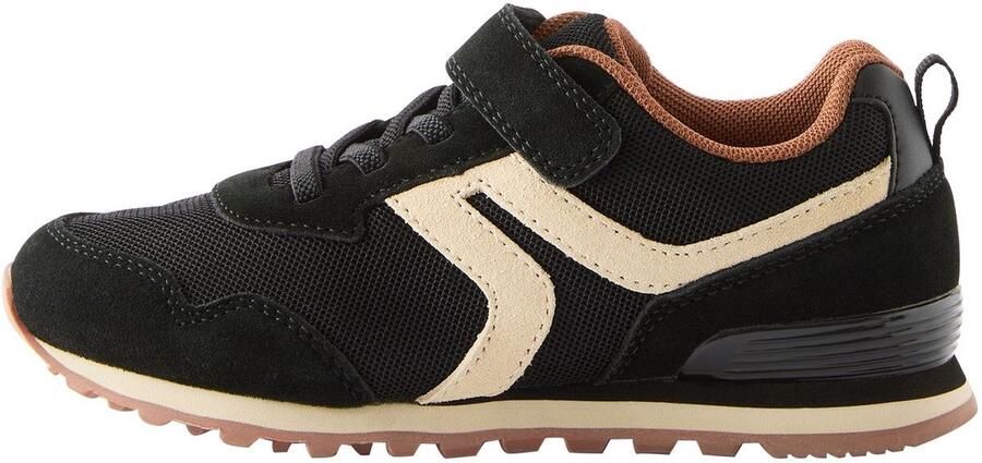 Next Jongens Sneakers met elastische veters en bandje Zwart