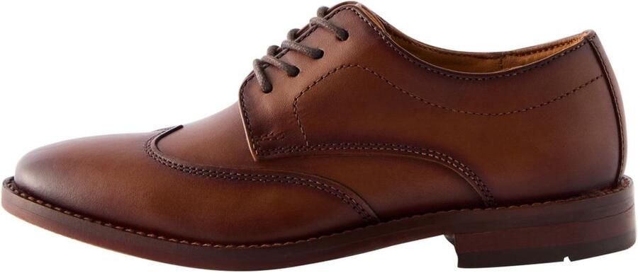 Next Jongens Elegante schoenen met veters brede pasvorm (G) Bruin