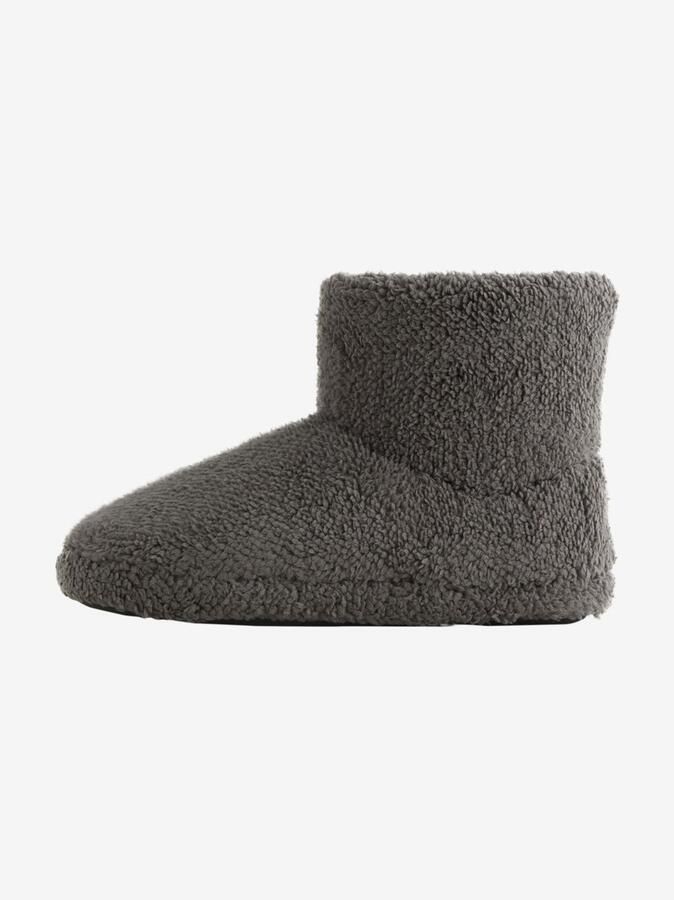 Next Jongens Fleece pantoffellaarzen met borgvoering Grijs