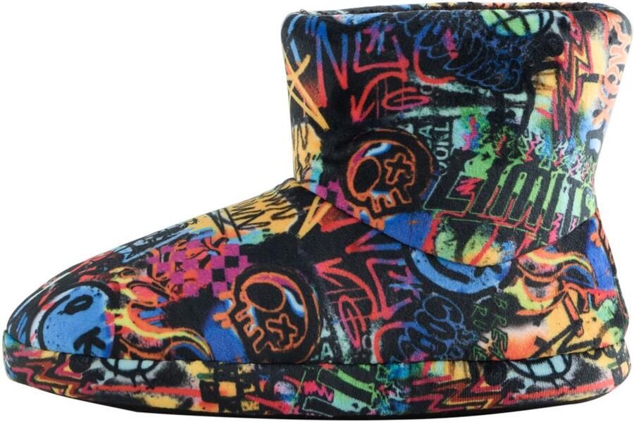 Next Jongens Fleece pantoffellaarzen Zwart - Foto 1