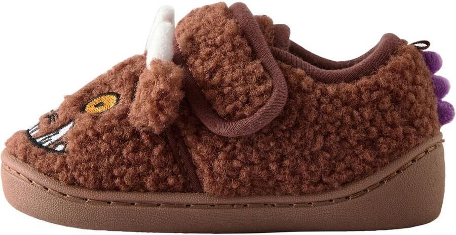 Next Jongens Gruffalo-pantoffels met kuipzool Bruin