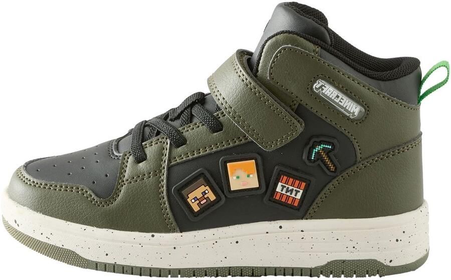 Next Jongens Hoge Minecraft sneakers Groen