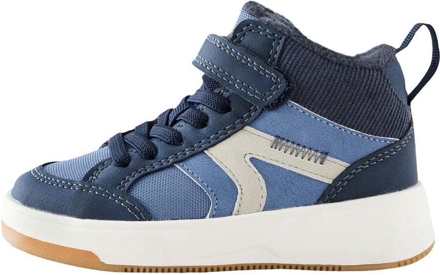 Next Jongens Hoge sneakers met elastische veters en klittenbandsluiting met brede pasvorm (G) Blauw