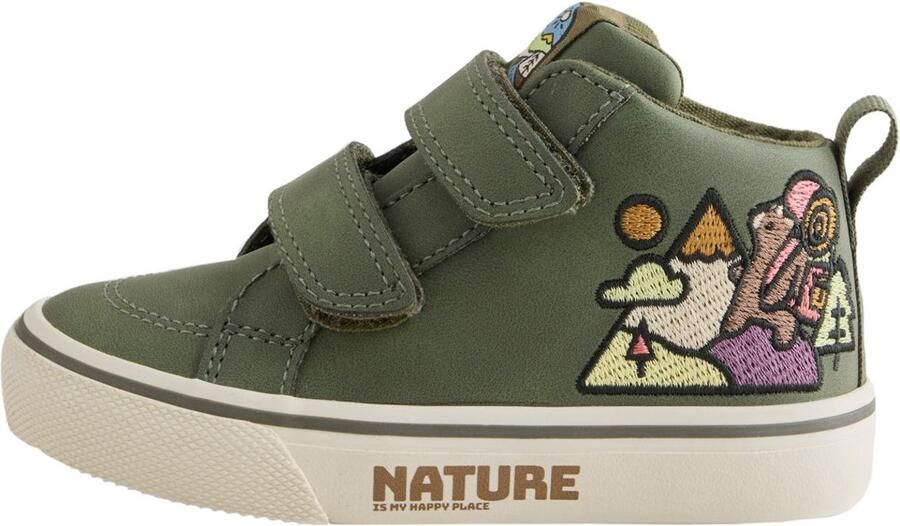 Next Jongens Hoge sneakers met klittenbandsluiting Groen